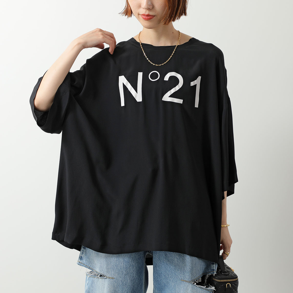 numerouno様 ヌメロヴェントゥーノ N21 ワンピース H103 5549 シフォン ロング丈