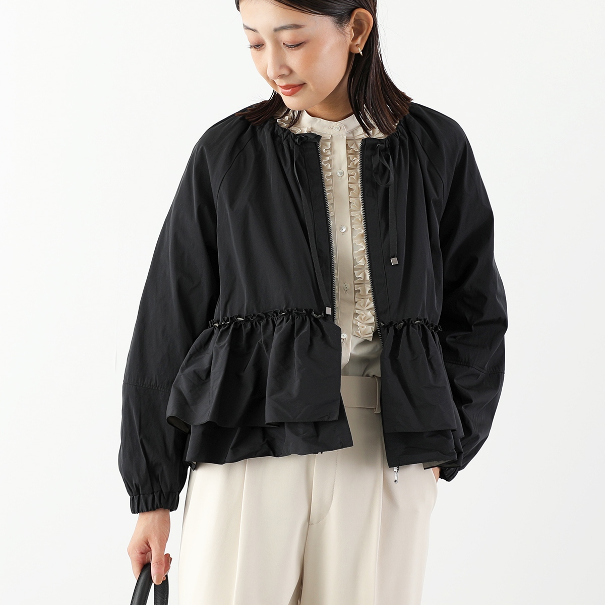 Marilyn Moon（マリリンムーン） ブルゾン spiral taffeta raffle