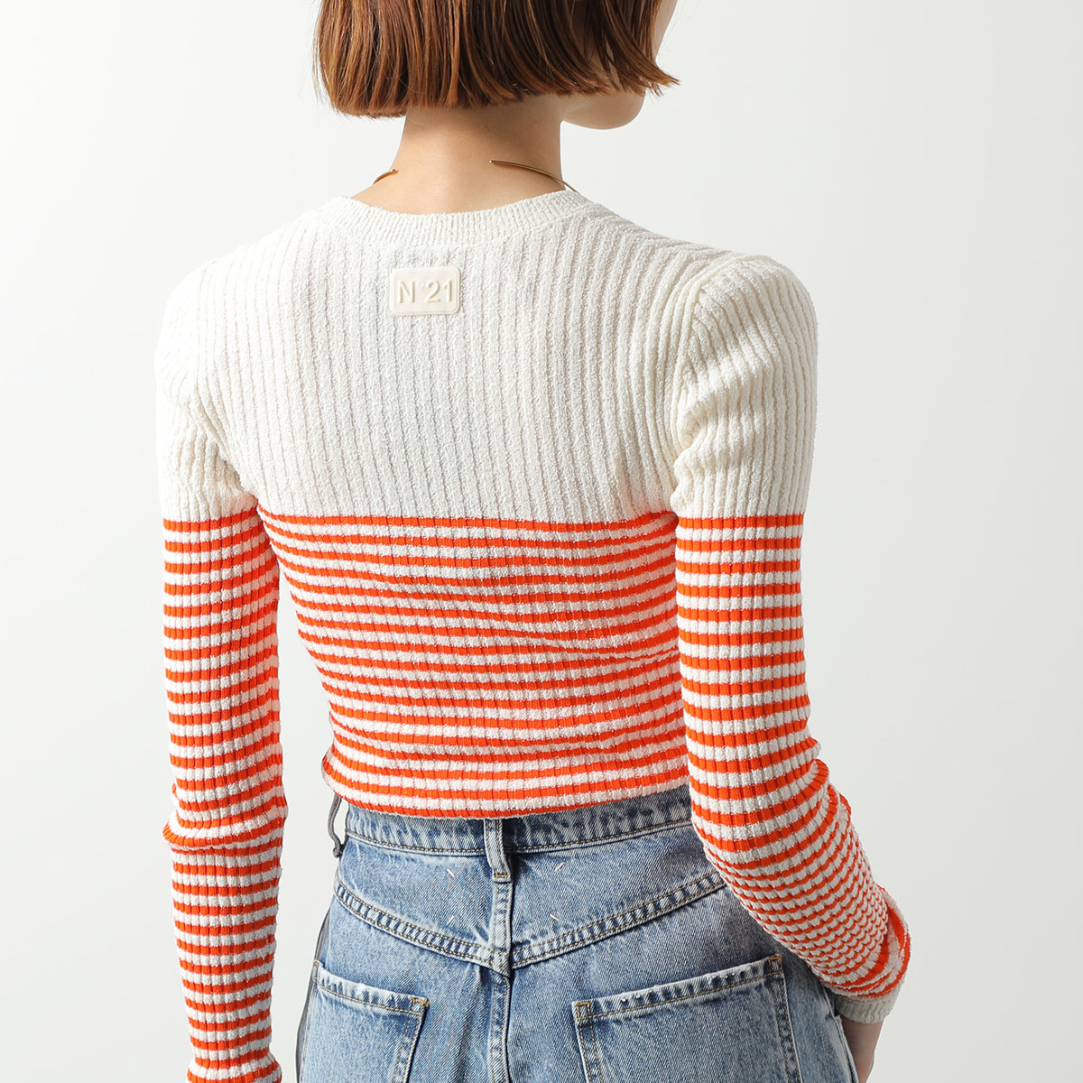 N°21（ヌメロヴェントゥーノ） セーター A025 9510 レディース リブ