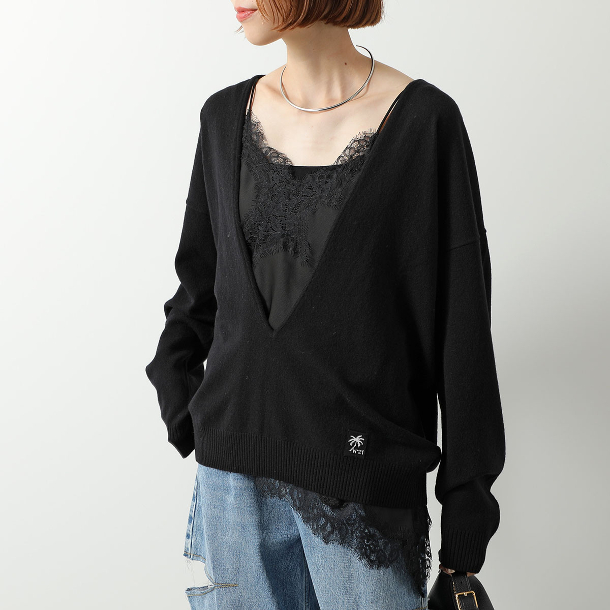 N°21（ヌメロヴェントゥーノ） セーター A038 9004 レディース ニット