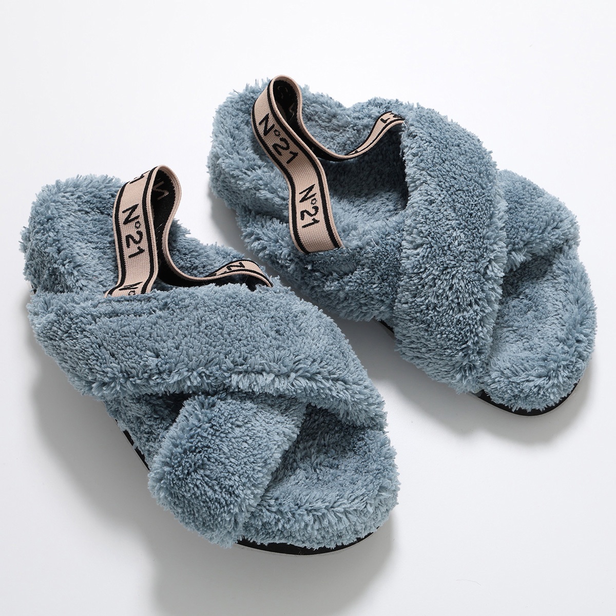 N°21（ヌメロヴェントゥーノ） ファー サンダル SS0533 レディース