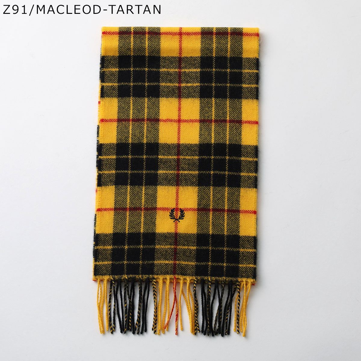 ミツ 新品 FRED PERRY フレッドペリー チェック マフラー 2点 FRED PERRY（フレッドペリー） マフラー Lambswool Tartan Scarf