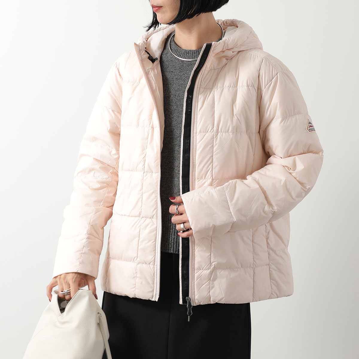 PYRENEX フード付きホワイトダウンジャケット FR36 JP 38 Pyrenex（ピレネックス） ダウンジャケット BASSIA HOODED バシア