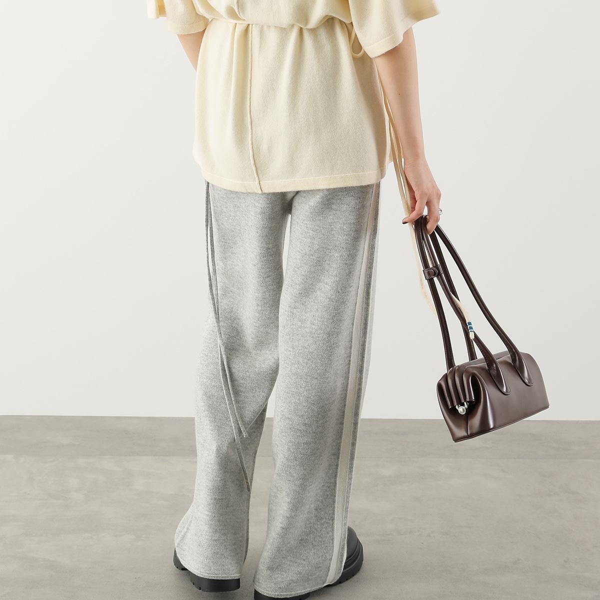ANTHOM アントム ニットパンツ A32585 レディース ラインパンツ ウール