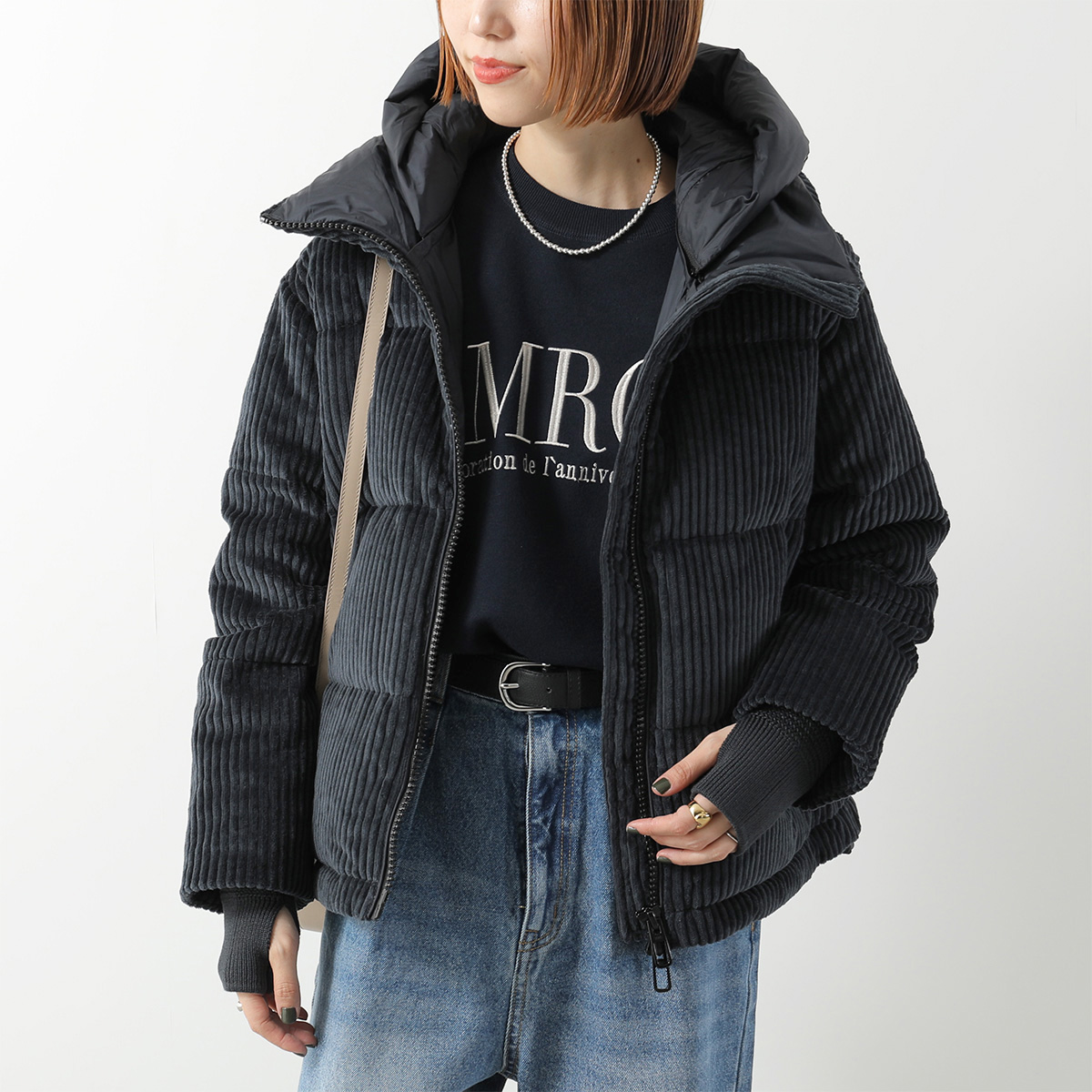 【DUNO 】デュノ　ネイビーダウンジャケット DUNO（デュノ） ダウンジャケット HEKA Side Zipped Down Jacket