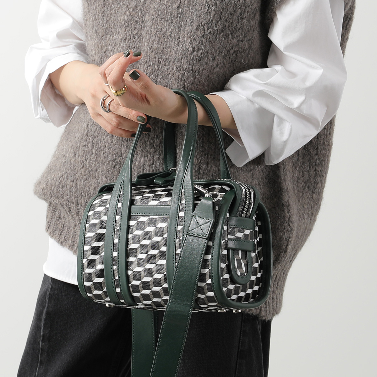 【極美品 希少】ピエールアルディ　キャブ　2WAY　ボストンバッグ　ショルダー PIERRE HARDY（ピエールアルディ） ハンドバッグ MICRO CAB マイクロ