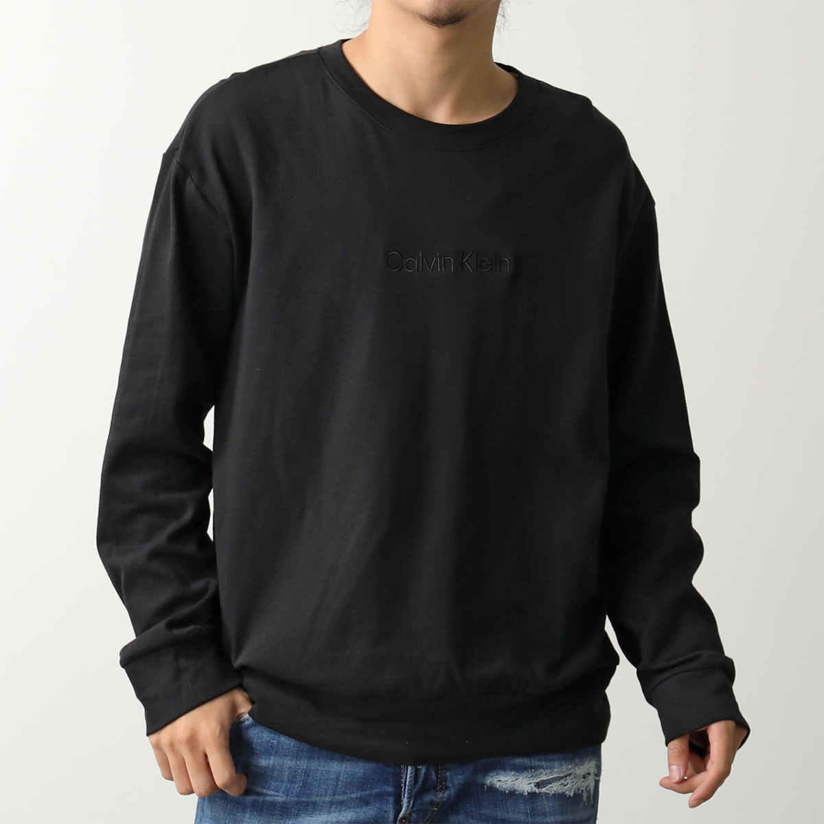 美品　Ckカンバンクライン　 ブラック 長袖トップス Calvin Klein（カルバン・クライン） Tシャツ 000NM2708E メンズ 長袖