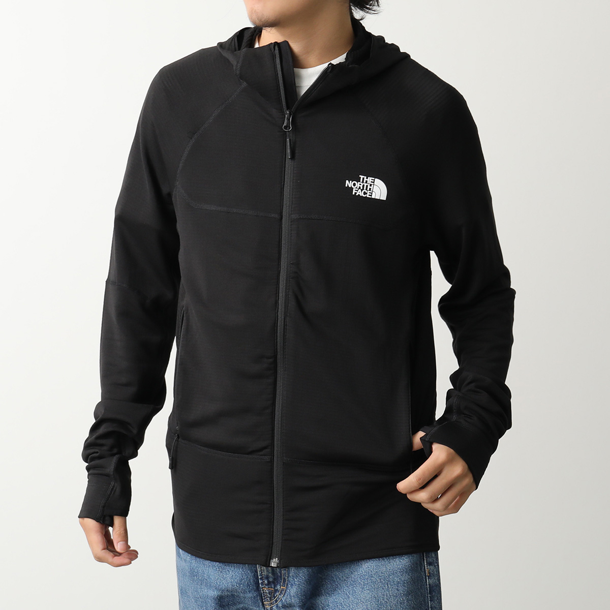 Callaway ポーラテック　8WAYストレッチ フードジャケット　黒　　М THE NORTH FACE（ザ ノースフェイス） パーカー M BOLT POLARTEC