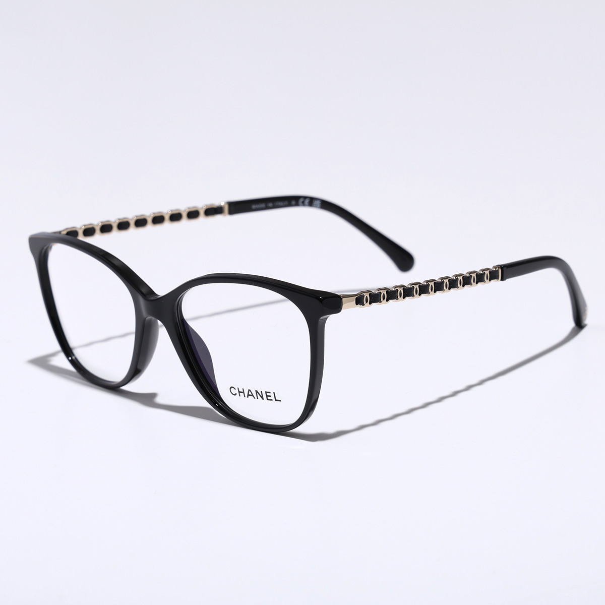 CHANEL（シャネル） メガネ 3408Q スクエア型 セルフレーム マトラッセ