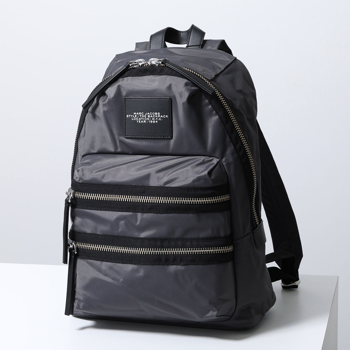 極美品 MARC JACOBS リュック　ザ　バイカー　JJ　ナイロン　黒　A4 MARC JACOBS（マーク・ジェイコブス） バックパック LARGE BACKPACK
