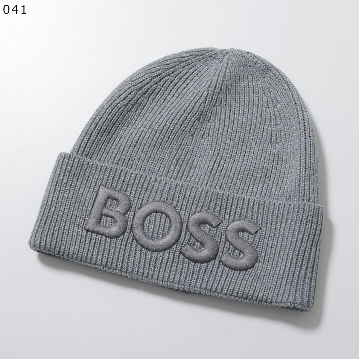 新品未使用 ヒューゴボス BOSS ニット帽 ビーニー マフラー グレー HUGO BOSS（ヒューゴ・ボス） HUGO BOSS ORANGE ヒューゴボスオレンジ