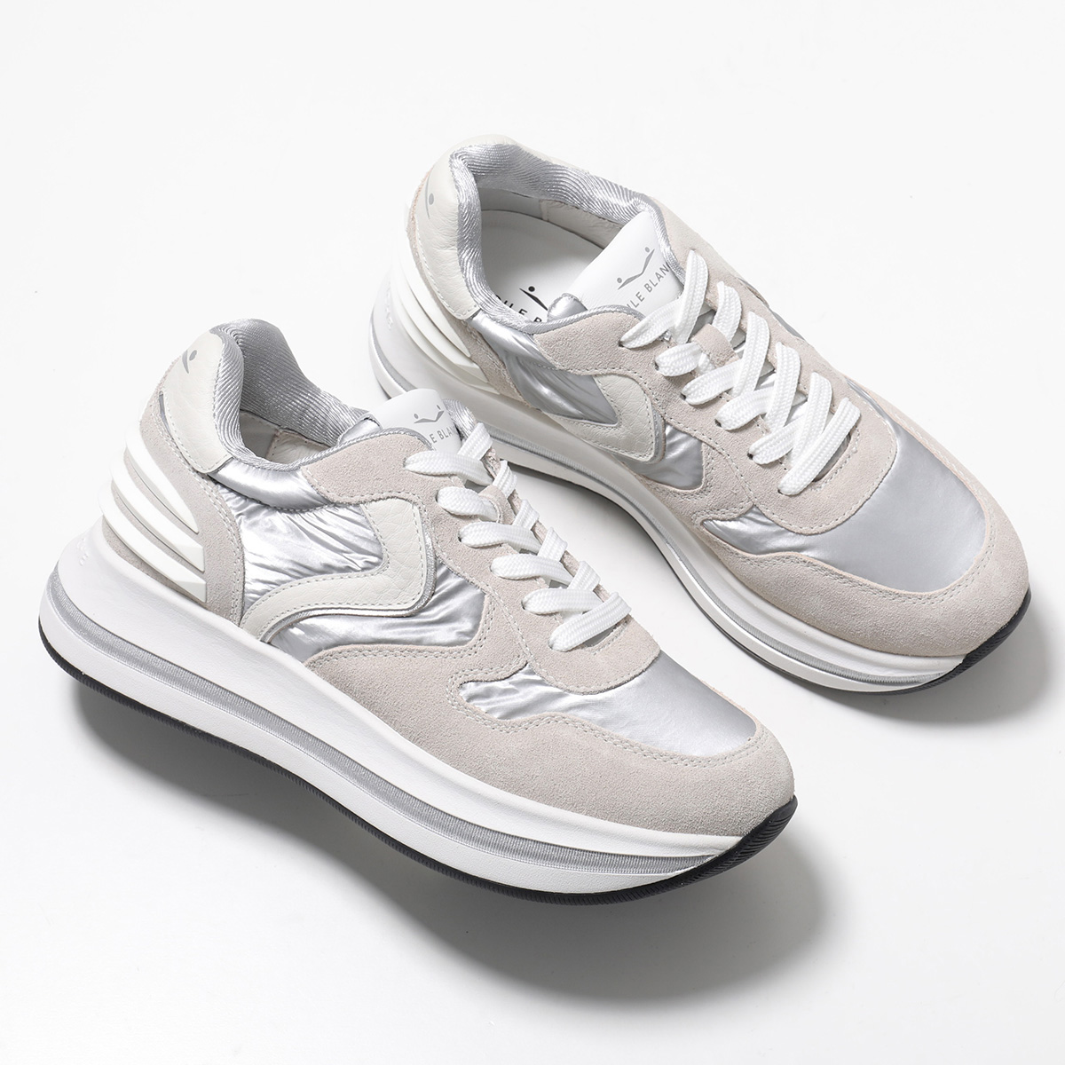 Voile Blanche シルバーグレージュスニーカー インポートセレクトmusee - VOILE BLANCHE(ボイルブランシェ)｜Yahoo