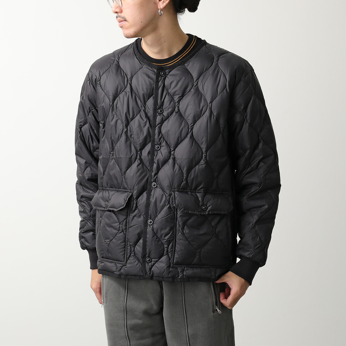 TAION タイオン ダウンジャケット MILITARY OVER SIZE CREW NECK JKT 