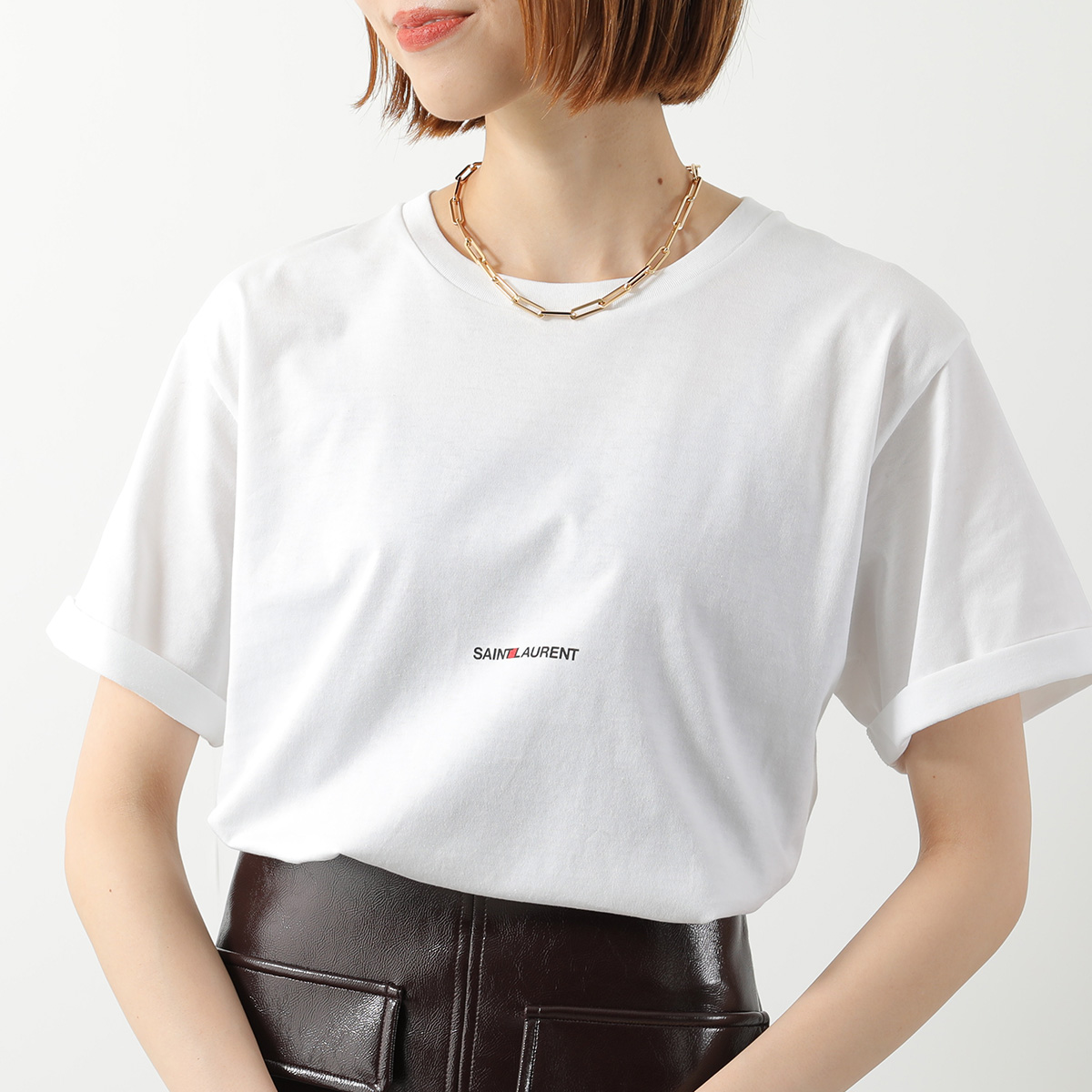 SAINT LAURENT サンローラン Tシャツ 460876 YB2DQ レディース 半袖