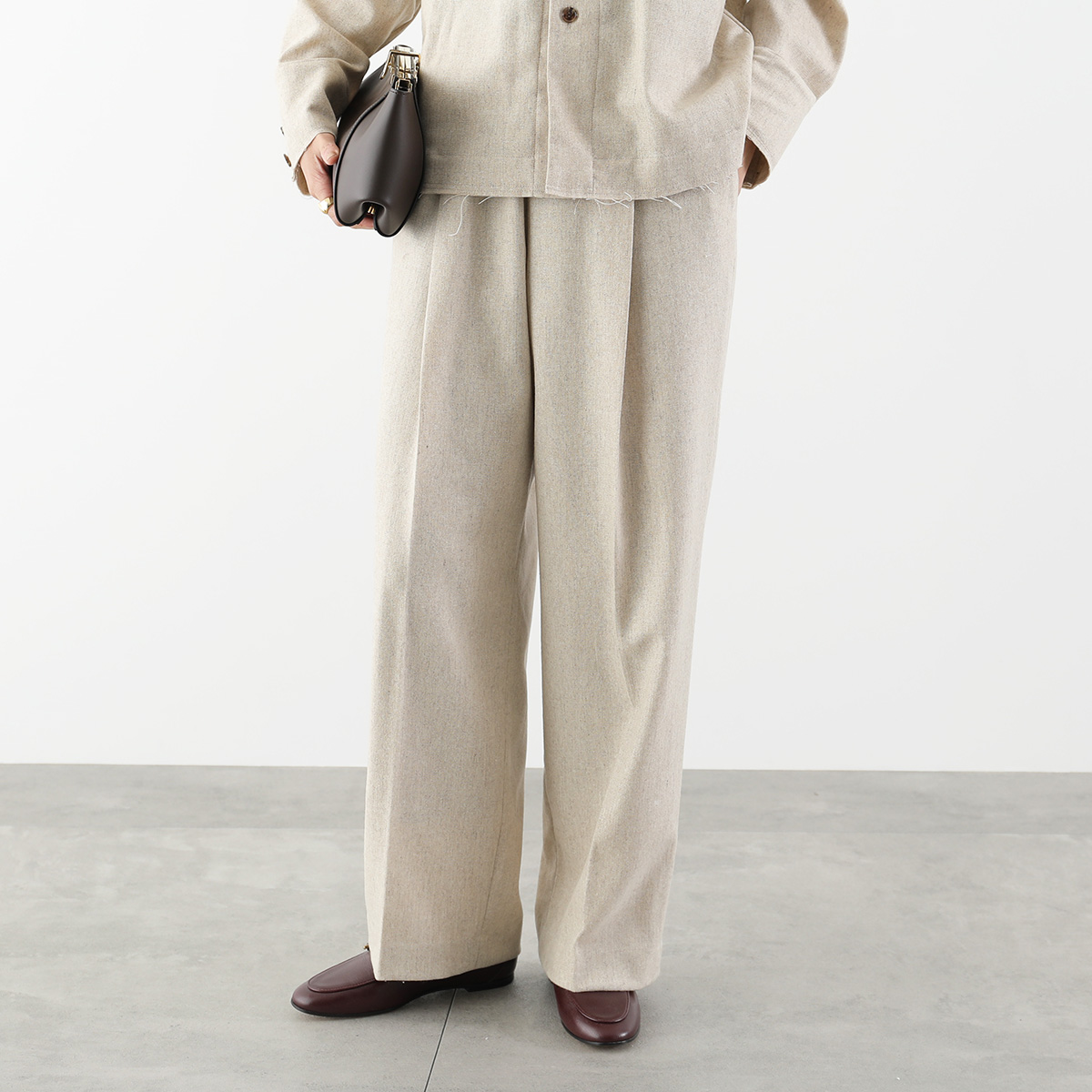 Le Melange（ル・メランジュ） タックパンツ 8553505 レディース