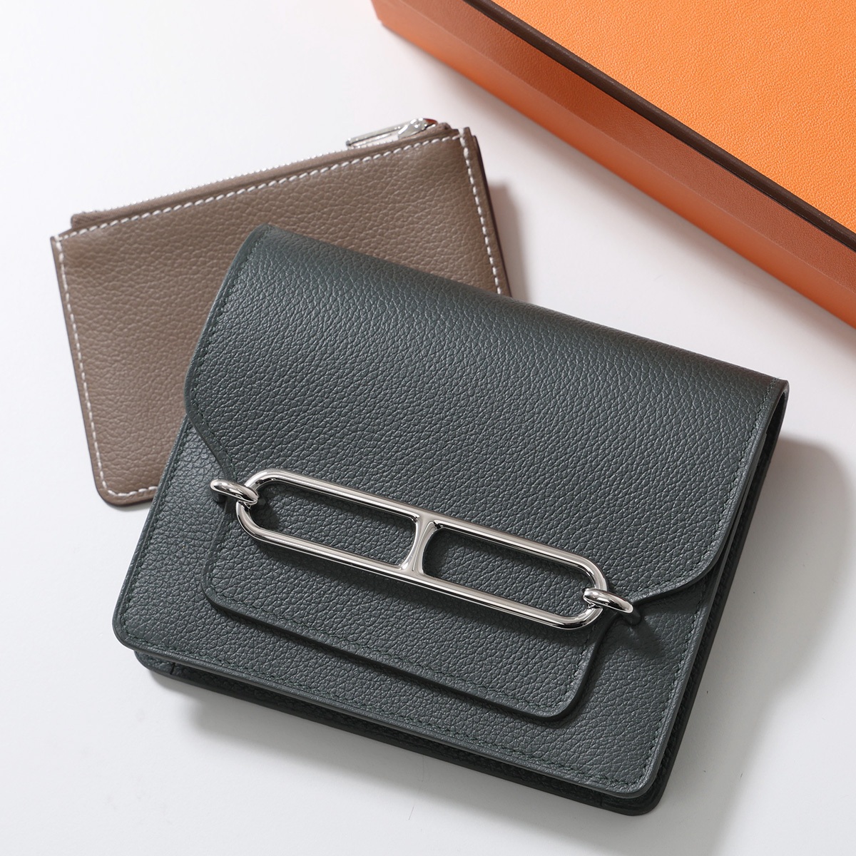 HERMES（エルメス） ウォレット ルリ スリム バイカラー Roulis Slim