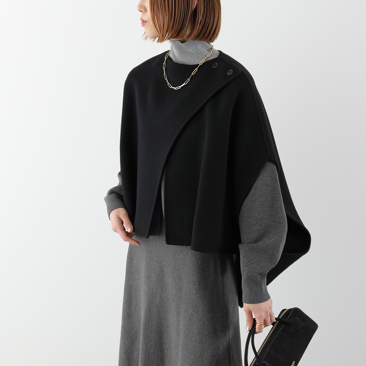 MAISON de R メゾンドアール リバーケープ 254211 レディース ウール