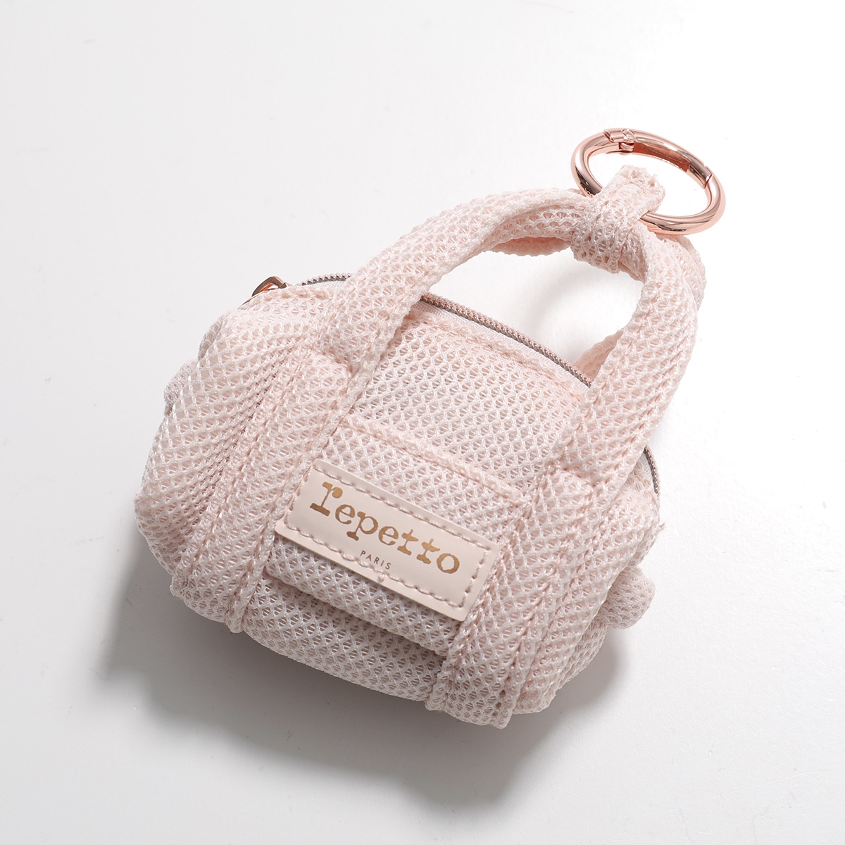 repetto レペット キーリング ミニグライド A0100M レディース ロゴ メッシュ キーホルダー バッグチャーム 小物入れ コインケース_2