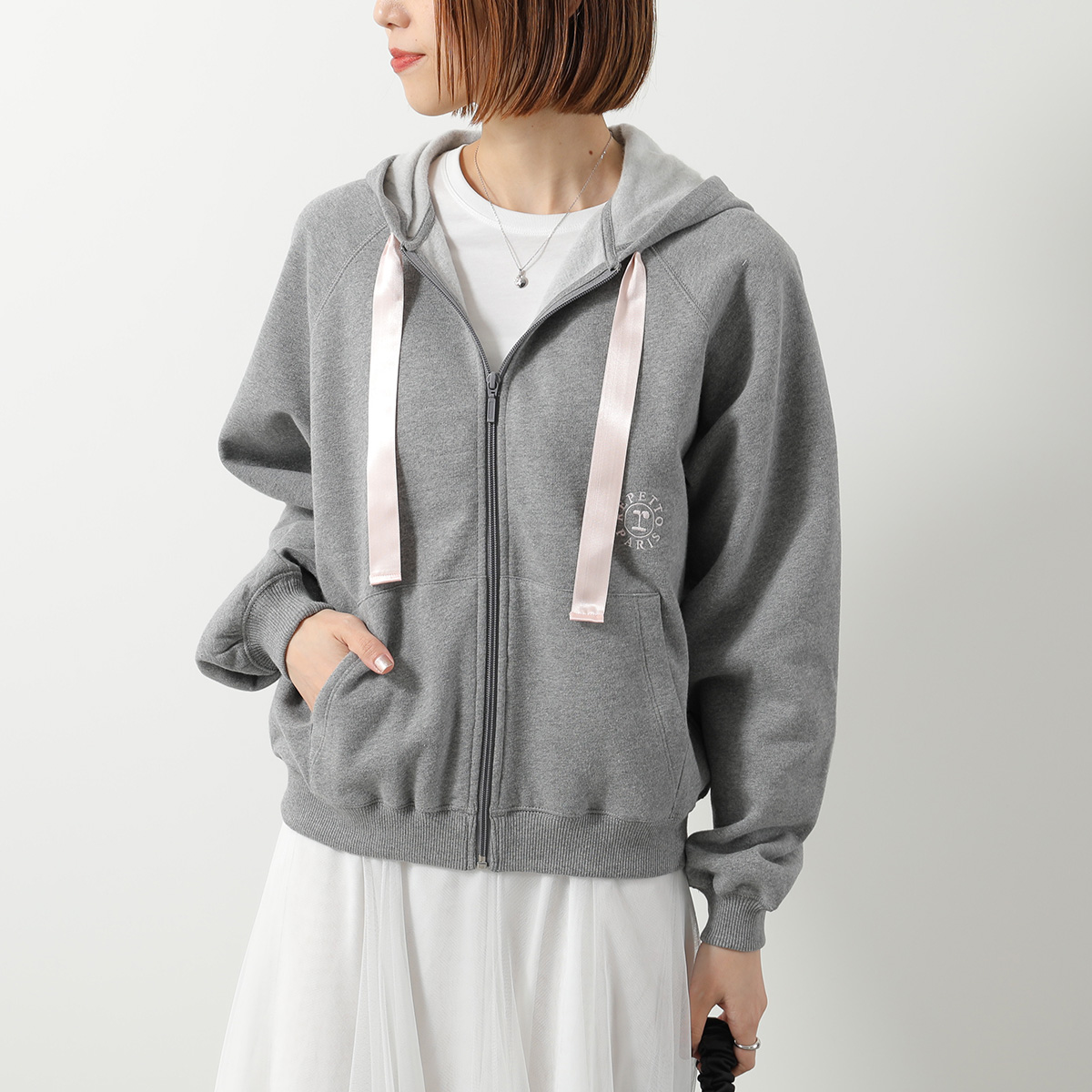 ぴあらん】Repetto グレー パーカー＆ガウチョパンツ ぴあらん