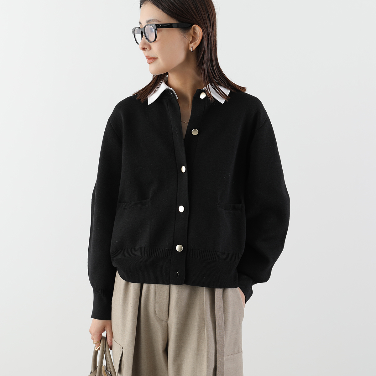 ディニテコリエ　カーディガン Dignite collier（ディニテコリエ） カーディガン 80256325 レディース