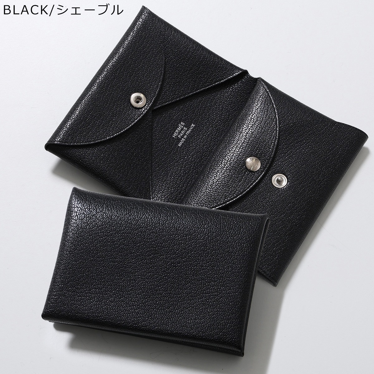 HERMES エルメス コインケース カルヴィデュオ CALVI DUO レディース シェーブル エバーカラー シャムキラ マダム レザー カードケース ミニ財布の画像