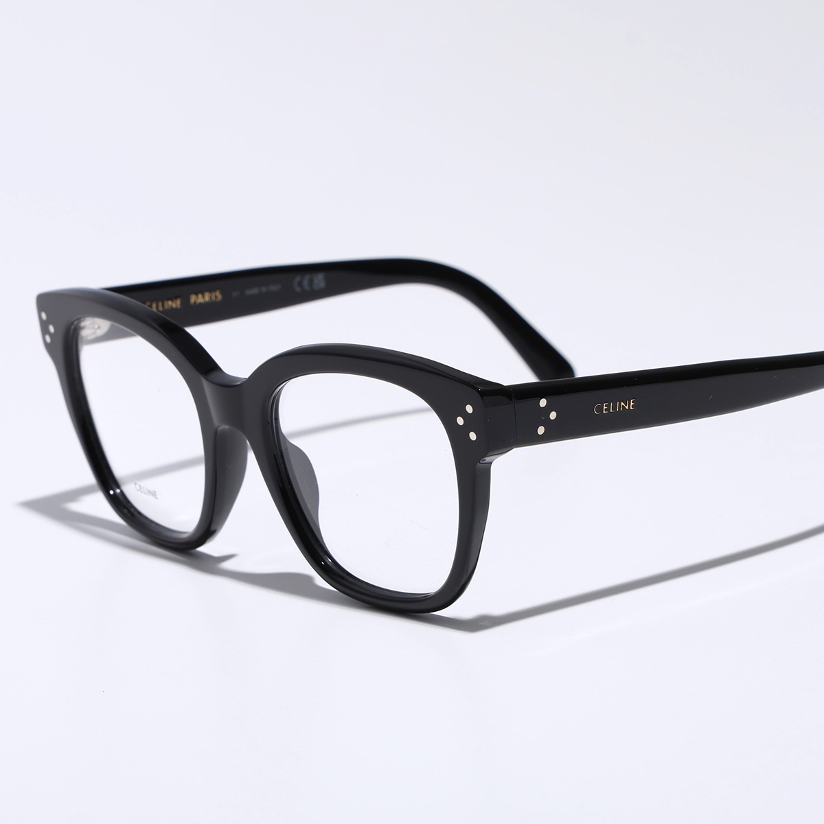 CELINE セルメタル コンビフレーム べっ甲 ウェリントン CELINE（セリーヌ） サングラス ウェリントン CL50049J べっ甲柄 ロゴ