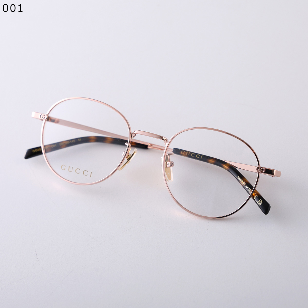 グッチ GUCCI 眼鏡 度入り メタルフレーム GG-3025 ピンクゴールド GUCCI（グッチ） メガネ GG2004OA レディース ボストン型 メタル