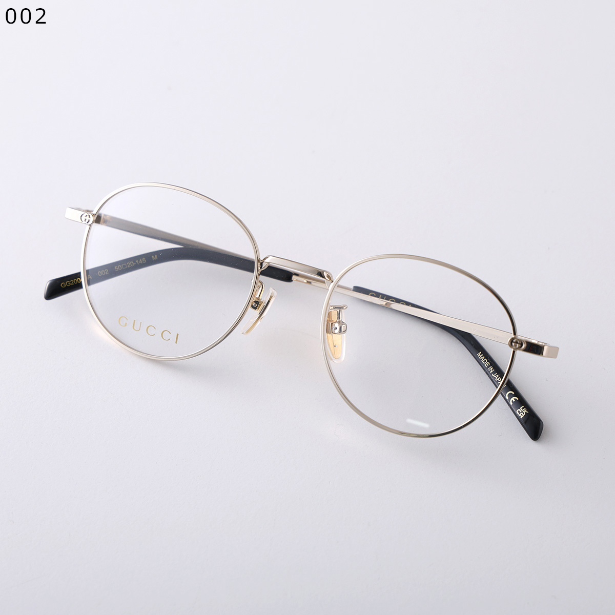 GUCCI（グッチ） メガネ GG2004OA レディース ボストン型 メタル