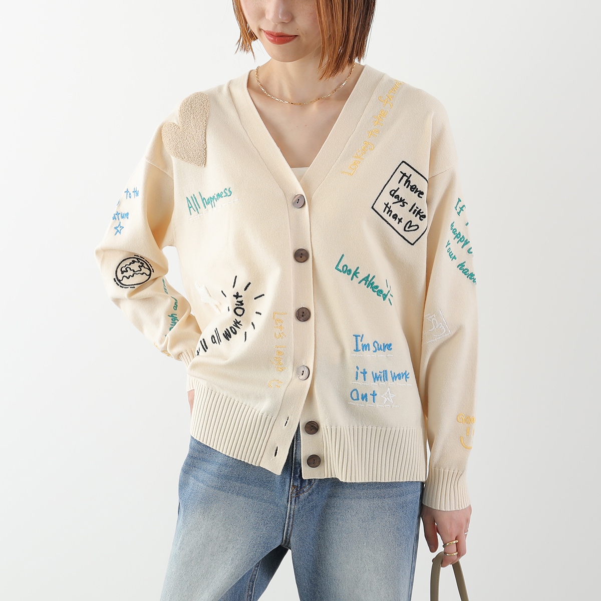 Torrazzo Donna（トラッゾドンナ） カーディガン ハッピーエンブロイ