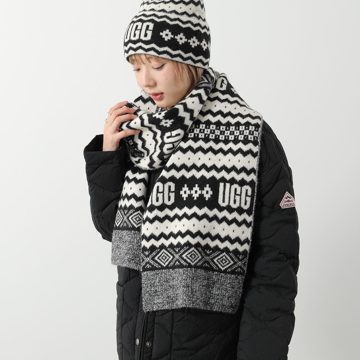 UGG（アグ） マフラー Chunky UGGisle Scarf チャンキー UGGアイル