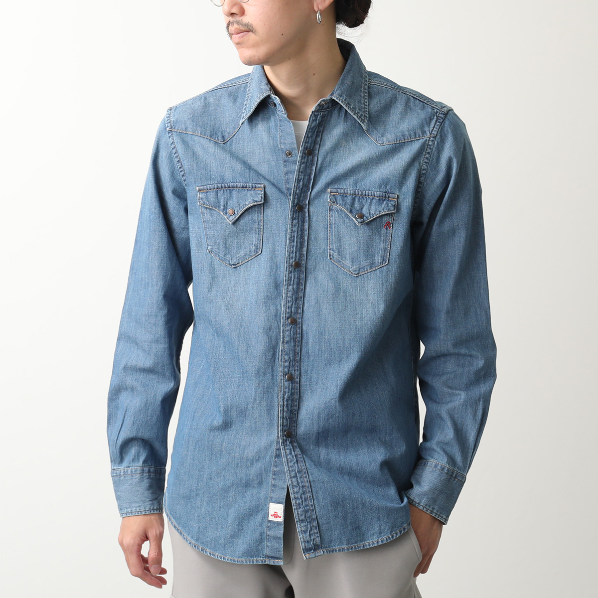 REPLAY（リプレイ） デニムシャツ 6.5 OZ DEEP BLUE DENIM M4023T 000
