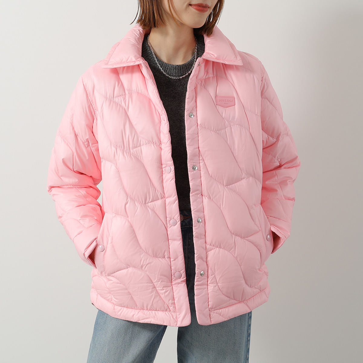 希少 デュベティカ DUVETICA THIA ダウンジャケット ピンク 40 DUVETICAデュベティカ 162-D.910.03/1035.R THIA CINQUEPHLLESEA