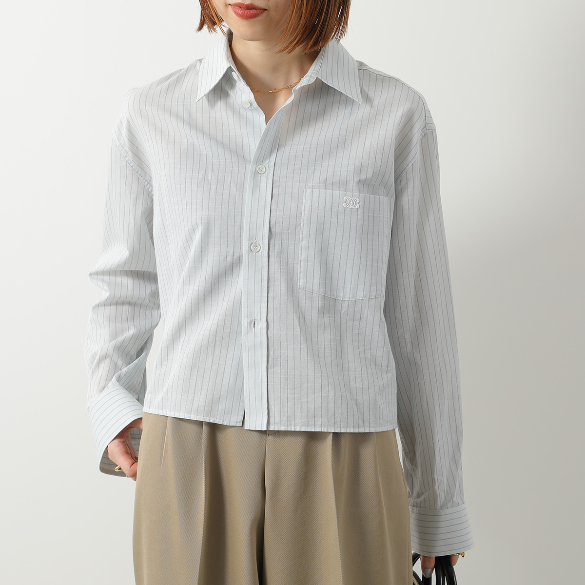 CELINE（セリーヌ） クロップドシャツ 2C8370771.GAQ4 レディース