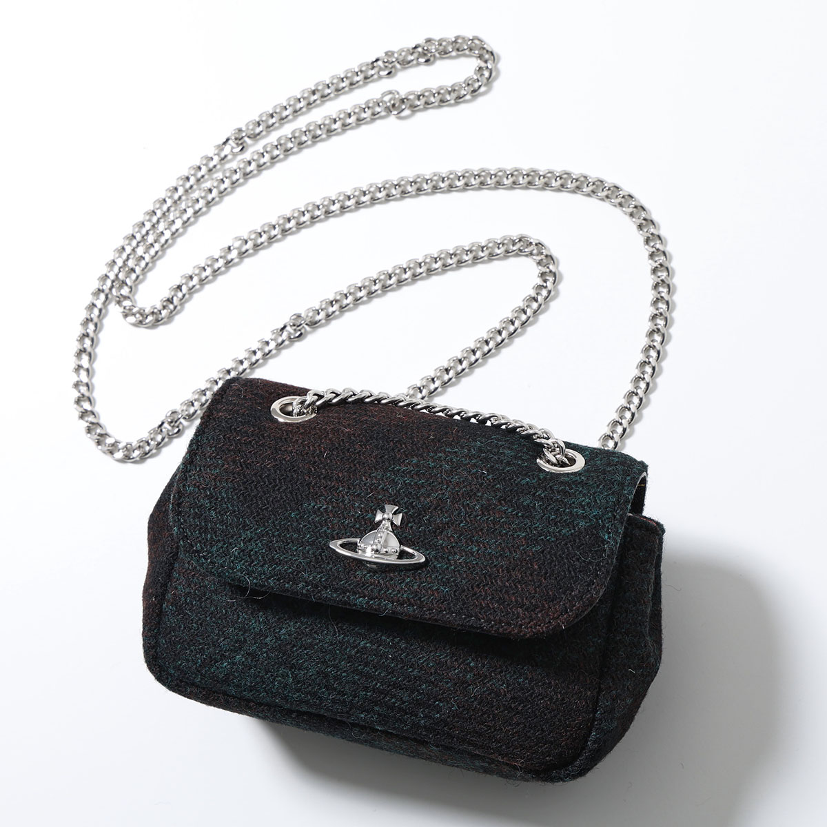 ヴィヴィアン がま口チェーン付きケース ミニバッグ ブラック Vivienne Westwood（ヴィヴィアンウエストウッド） ミニバッグ SMALL