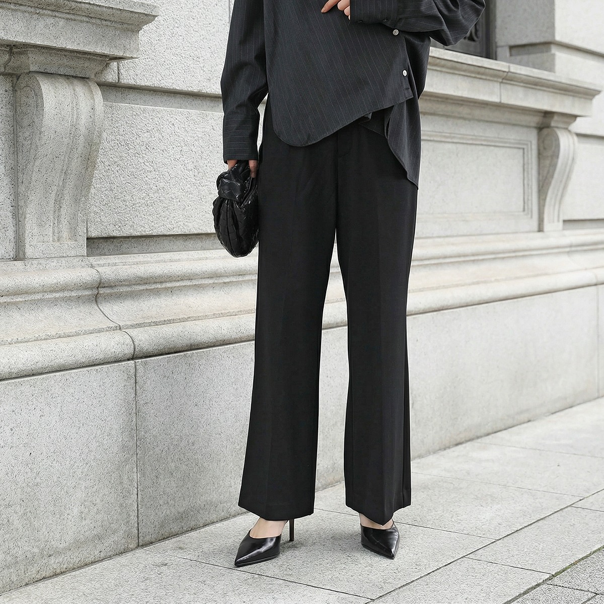 Mewl（ミュール） フレアパンツ M254-33051 レディース ジョーゼット