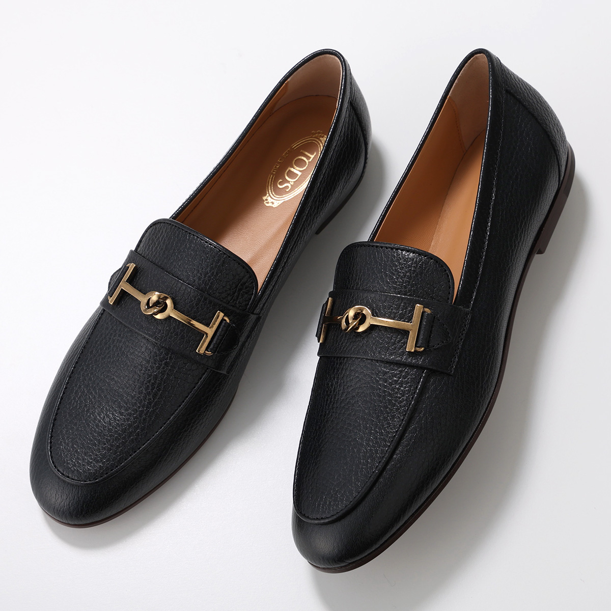 美品■TOD'S トッズ【26.5】本革 革靴 レザー ローファー ブラック TOD'S（トッズ） TODS ローファー XXW79A0HM60MBW レディース レザー