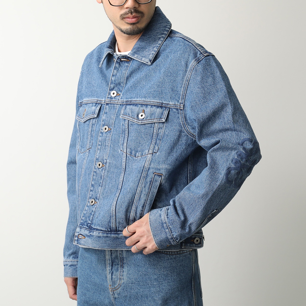 LOEWE（ロエベ） デニムジャケット ANAGRAM アナグラム H526Y50W