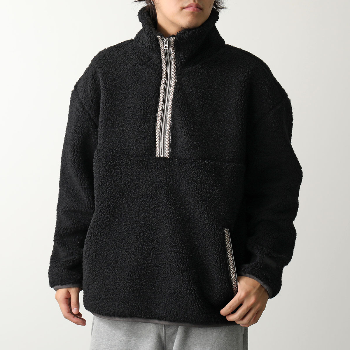 60s BLACK SHEEP ADAMS ZIP ハーフムーンポケット UGG（アグ） プルオーバー BRAID HALF ZIP ブレイド ハーフジップ