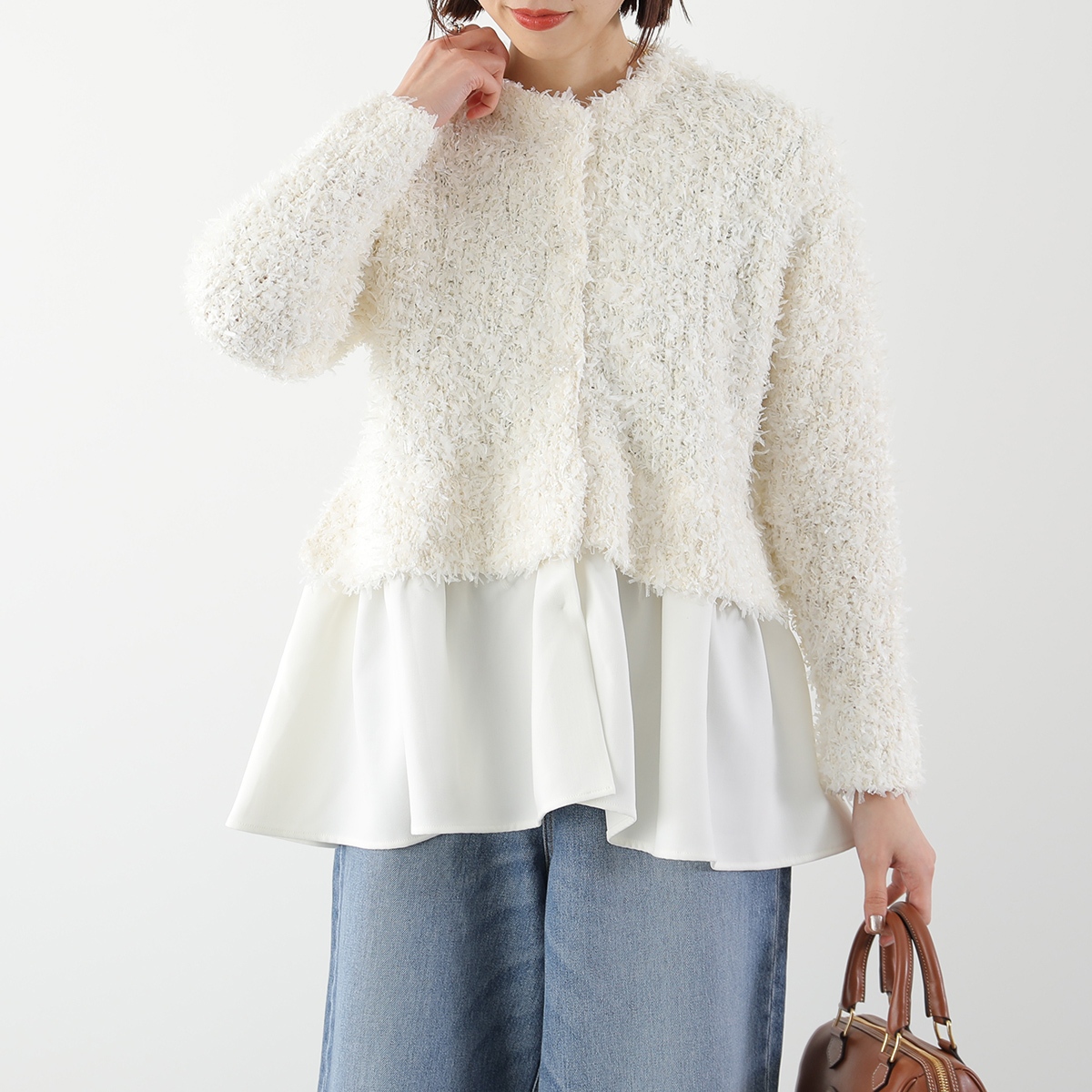 Sono（ソーノ） カーディガン S255KS022 レディース ニット ペプラム