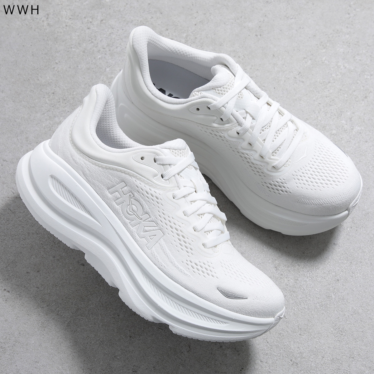 HOKA ONE ONE ホカ オネオネ スニーカー BONDI 9 ボンダイ 1162012 レディース ローカット ロゴ ランニング ジョギング シューズ 靴の画像