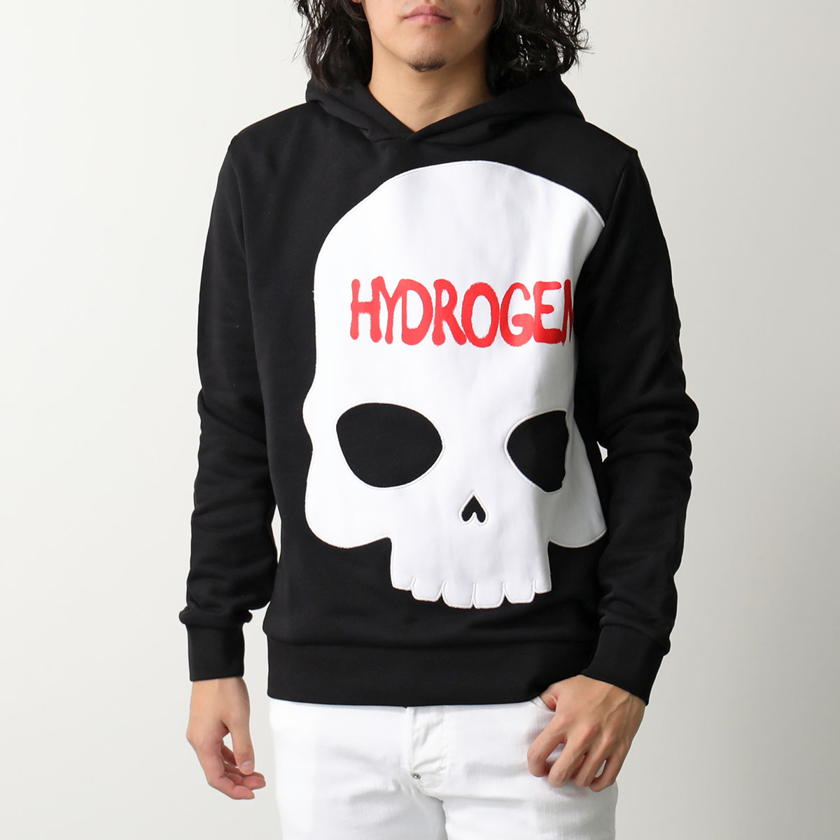 HYDROGEN（ハイドロゲン） パーカー BIG SKULL HOODIE MH0004 メンズ