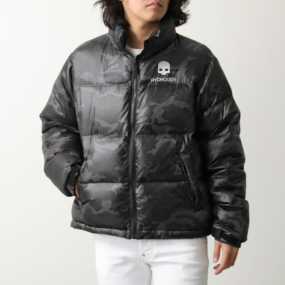HYDROGEN ハイドロゲン Lサイズ 迷彩柄 ジャケット カモフラ ハイドロゲンhydrogen ダウン 迷彩 カモフラ メンズ アウター｜Yahoo