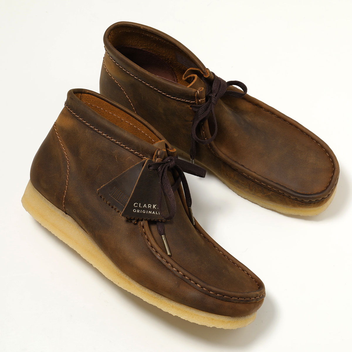 Clarks■Wallabee/ワラビーブーツ✨モカシン チャッカブーツ レザー Clarks Originals クラークス モカシン 26155513 Wallabee Boot
