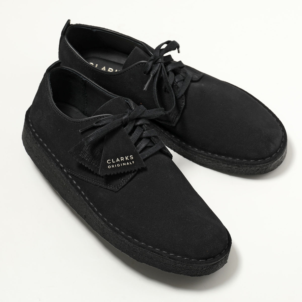 Clarks スエード 黒 スニーカー　emmi 24.5センチ Clarks スエード 黒 スニーカー emmi 24.5センチ - メルカリ