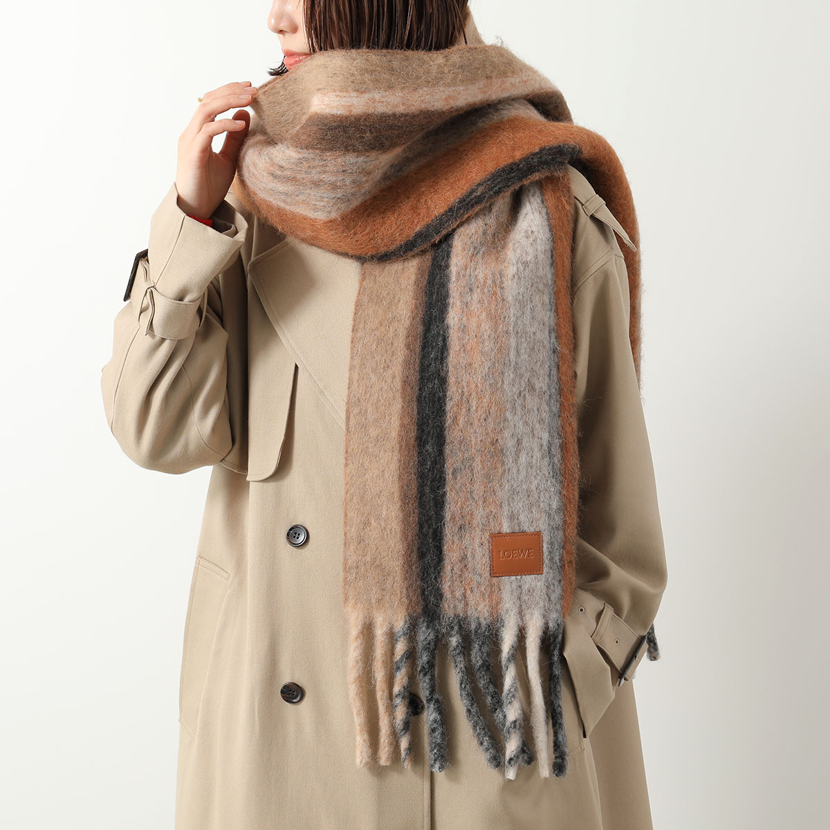 LOEWE（ロエベ） マフラー FSA5SS3W01 レディース アルパカ ウール