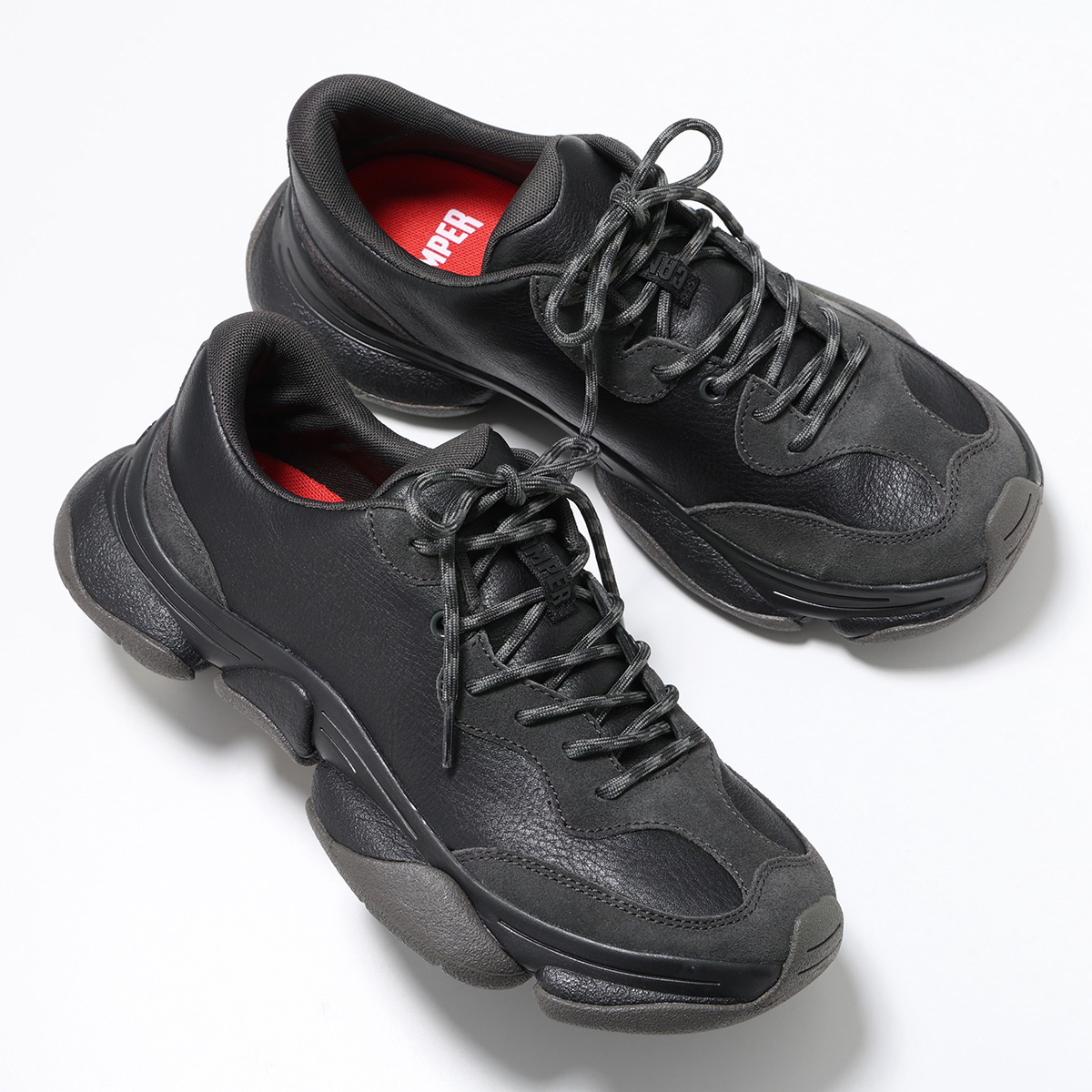 CAMPER ブラック スニーカー カンペール CAMPER [カンペール] KARST / レザースニーカー （ブラック