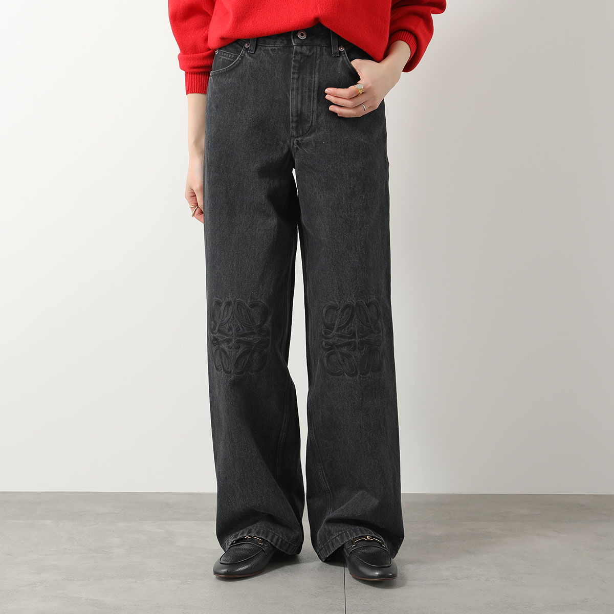 LOEWE（ロエベ） ジーンズ ANAGRAM BAGGY アナグラム バギー