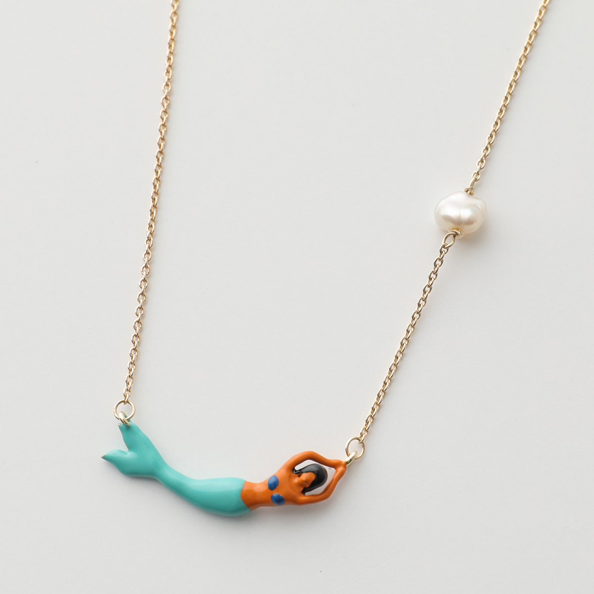 ALIITA（アリータ） ネックレス MERMAID PERLA ENAMEL NECKLACE ROLO