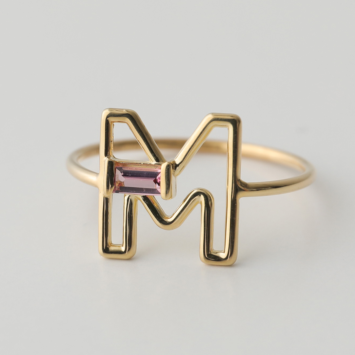 ALIITA アリータ リング LETRA RING レディース 指輪 イニシャル アルファベット ストーン アクセサリー カラー6色の画像