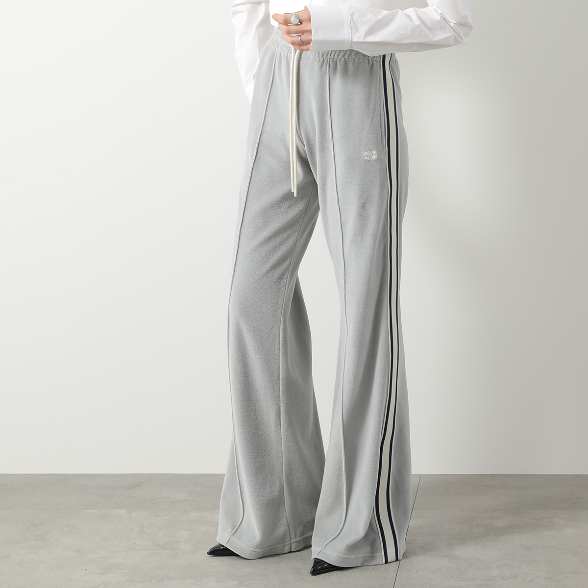 CELINE トリオンフ 刺繍 ベルベット トラックパンツ ベロア ジャージ CELINE トリオンフ 刺繍 ベルベット トラックパンツ ベロア ジャージ